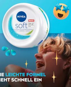 Kem dưỡng ẩm NIVEA Soft chống nẻ & dưỡng da, 200 ml