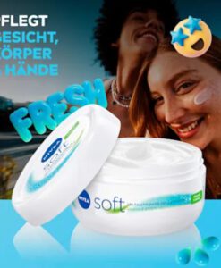 Kem dưỡng ẩm NIVEA Soft chống nẻ & dưỡng da, 200 ml