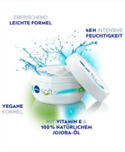 Kem dưỡng ẩm NIVEA Soft chống nẻ & dưỡng da, 200 ml