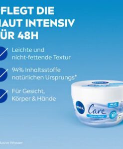 Kem dưỡng ẩm Nivea Care Intensive Pflege chống khô da nứt nẻ, 200ml