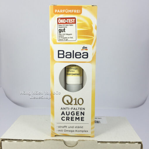 Kem dưỡng da vùng mắt Balea Anti Falten Augencreme Q10 - chống lão hoá, giảm nếp nhăn mắt, 15ml