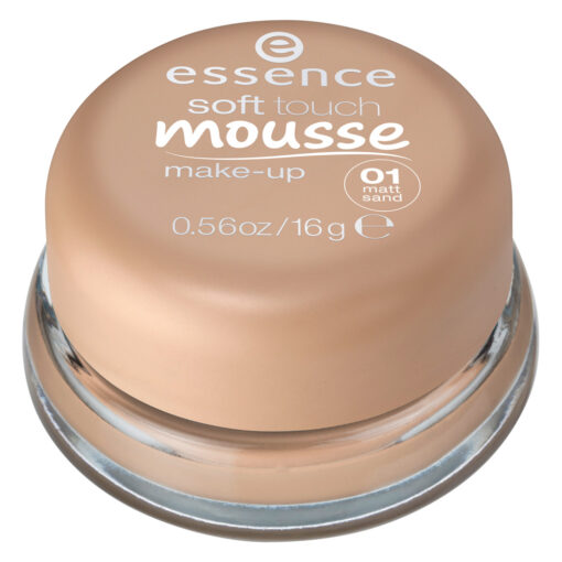 Phấn tươi Essence soft touch mousse make-up 01 matt sand - Hàng xách tay Đức
