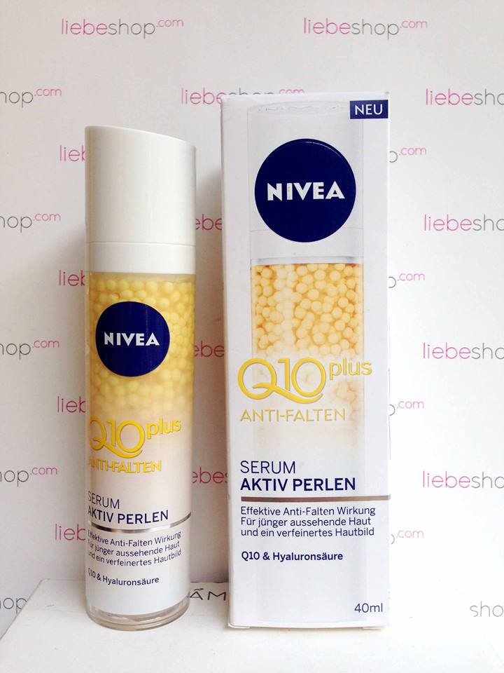 Serum Nivea Q10 Plus Aktiv Perlen giảm nếp nhăn, chống lão hóa - Hàng xách tay Đức