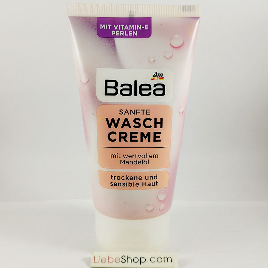 Sữa rửa mặt Balea Sanfte Waschcreme cho da khô và da nhạy cảm, 150 ml