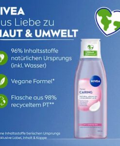 Nước hoa hồng Nivea Toner Pflegend cho da khô và da nhạy cảm, 200ml