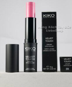 Phấn má hồng dạng thỏi KIKO VELVET TOUCH CREAMY STICK BLUSH 04 - Hot Pink, 10 Gr