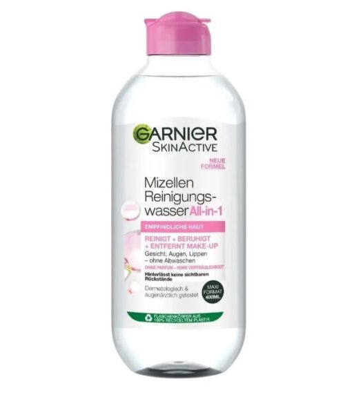 Nước tẩy trang Garnier Mizellen da thường và da nhạy cảm, 400 ml