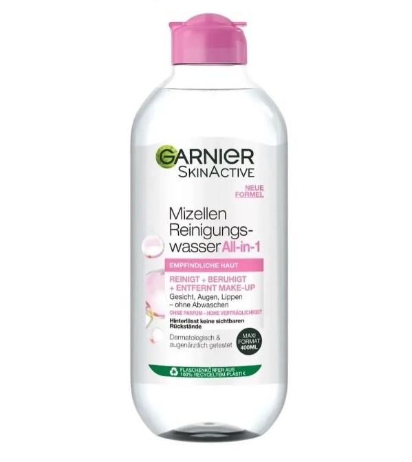 Nước tẩy trang Garnier Mizellen da thường và da nhạy cảm, 400 ml