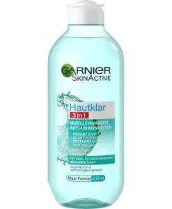 Nước tẩy trang Garnier Mizellen Hautklar 3in1 cho da nhờn và da mụn, 400 ml