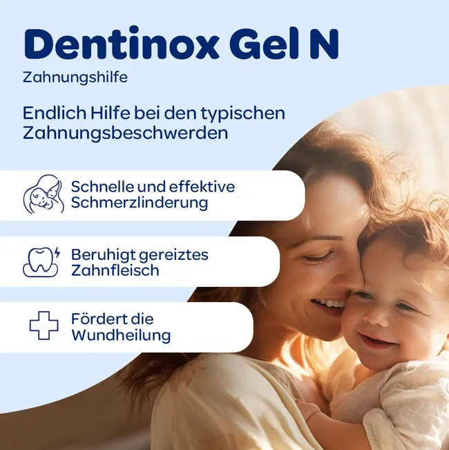 Gel bôi giảm đau mọc răng Dentinox-Gel N cho trẻ em, 10g Gel bôi giảm đau mọc răng Dentinox-Gel N cho trẻ em, 10g