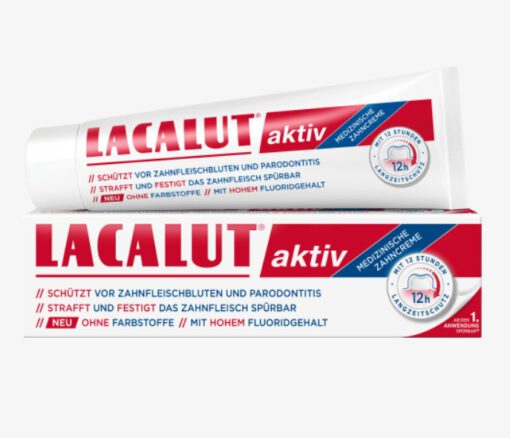 Kem đánh răng Lacalut AKtiv trị viêm nướu, chảy máu chân răng, 100ml