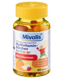 Kẹo vitamin trẻ em Mivolis Multivitamin-Bärchen, 60 viên