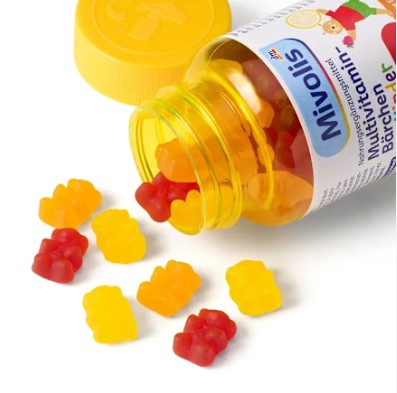 Kẹo vitamin trẻ em Mivolis Multivitamin-Bärchen, 60 viên Kẹo vitamin trẻ em Mivolis Multivitamin-Bärchen, 60 viên