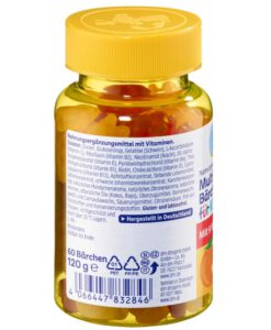 Kẹo vitamin trẻ em Mivolis Multivitamin-Bärchen, 60 viên