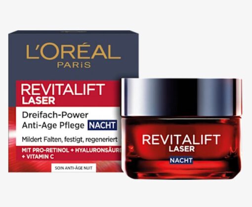 Kem dưỡng da ban đêm Loreal Revitalift Laser X3 Nacht, 50ml