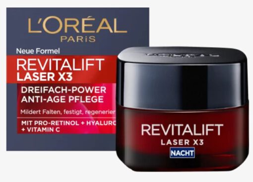 Kem dưỡng da ban đêm Loreal Revitalift Laser X3 Nacht, 50ml