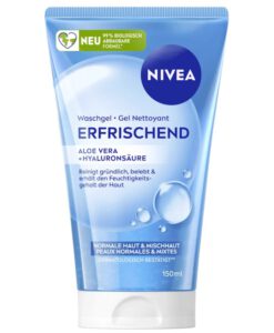 Sữa rửa mặt NIVEA Waschgel Erfrischend cho da thường và da hỗn hợp, 150ml