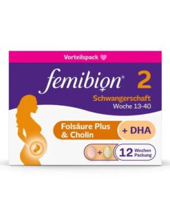 Vitamin tổng hợp cho bà bầu FEMIBION 2 Schwangerschaft - cho bà bầu từ tuần 13, dùng trong 12 tuần (2x84 viên)