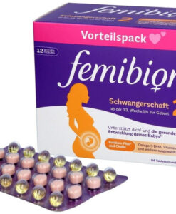 Vitamin tổng hợp cho bà bầu FEMIBION 2 Schwangerschaft - cho bà bầu từ tuần 13, dùng trong 12 tuần (2x84 viên)