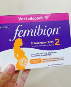 Vitamin tổng hợp cho bà bầu FEMIBION 2 Schwangerschaft - cho bà bầu từ tuần 13, dùng trong 12 tuần (2x84 viên)