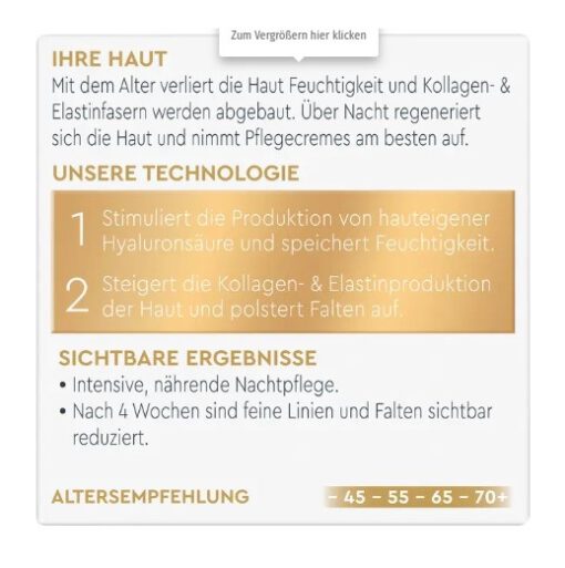 Kem dưỡng da Diadermine Age Supreme Falten Expert 3D ban đêm, 50ml