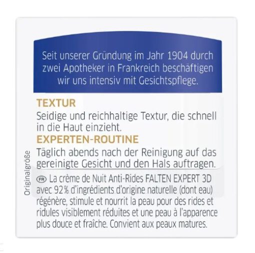 Kem dưỡng da Diadermine Age Supreme Falten Expert 3D ban đêm, 50ml