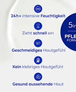 Kem xả dưỡng thể Nivea In-dusch Body Milk cho da khô, 400 ml