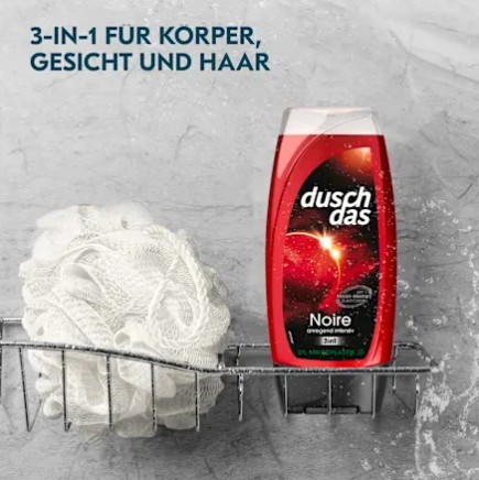 Tắm gội nam duschdas noire 3in1, 225ml Tắm gội nam duschdas noire 3in1, 225ml