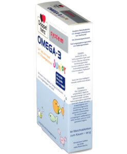 Viên uống OMEGA-3 Junior bổ sung DHA, EPA và Vitamin cho trẻ em và người lớn, 60 viên
