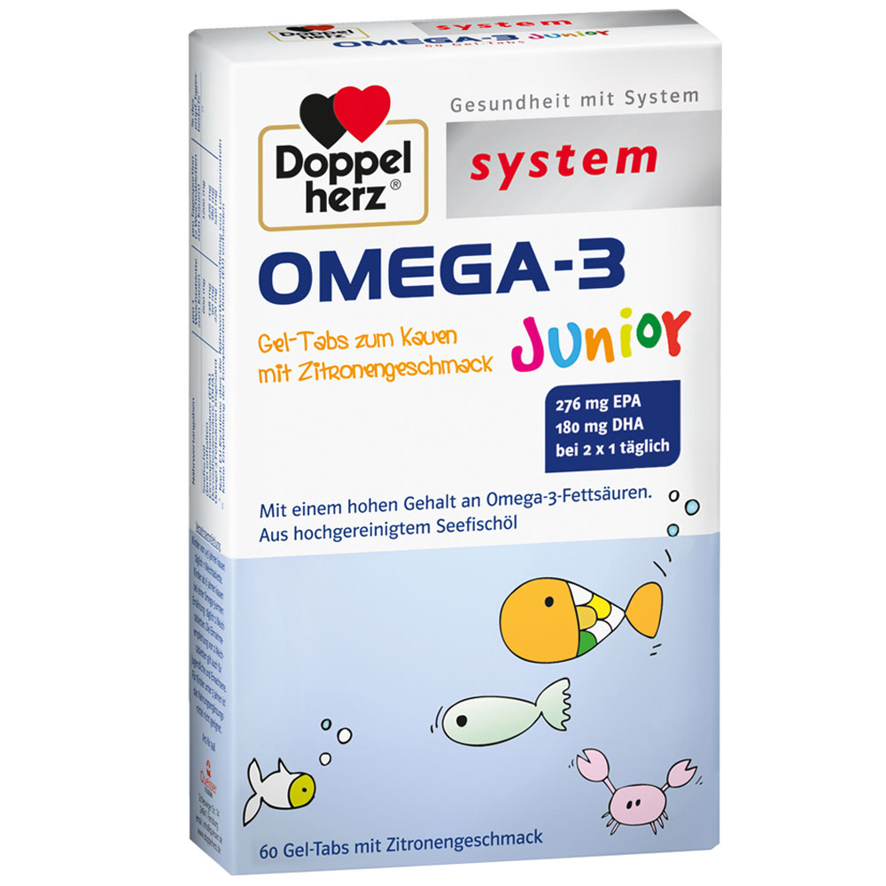 Viên nhai OMEGA3 Junior bổ sung DHA, EPA và Vitamin trẻ em, Đức