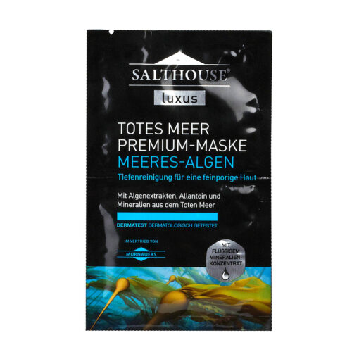 Mặt nạ Salthouse Luxus Totes Meer Premium-Maske "Meeres-Algen" làm dịu da, se lỗ chân lông, 2x5ml