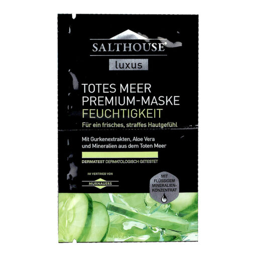 Mặt nạ Salthouse Luxus Totes Meer Premium-Maske "Feuchtigkeit" chăm sóc dưỡng ẩm da, 2x5ml