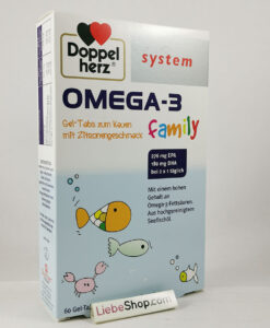 Viên uống OMEGA-3 Family bổ sung DHA, EPA và Vitamin cho trẻ em và người lớn, 60 viên