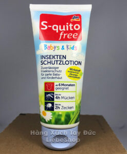 Kem chống muỗi S-quito free Insektenschutzlotion cho trẻ sơ sinh và trẻ em, 100ml