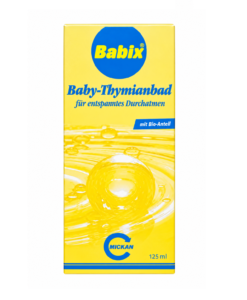 Tinh dầu tắm Babix Baby-Thymianbad chống cảm cúm, tăng sức đề kháng, 125 ml