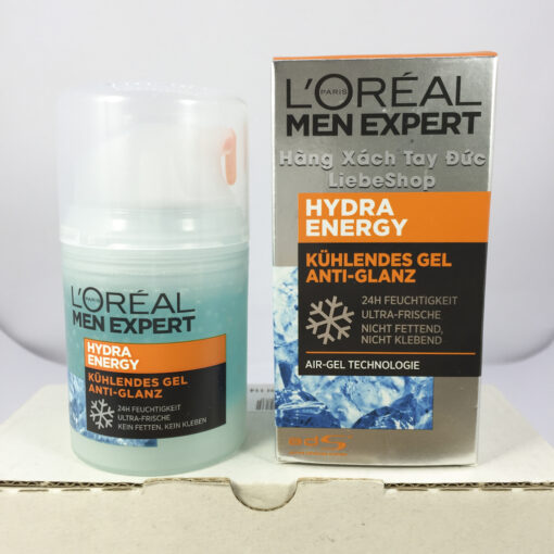 Gel dưỡng da kiềm dầu L’Oréal Paris Men Expert Hydra Energy Anti-Glanz, 50 ml