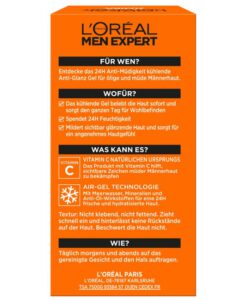 Gel dưỡng da kiềm dầu Loreal Paris Men Expert Hydra Energy Anti-Glanz, 50 ml