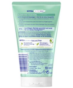 Sữa rửa mặt NIVEA Waschgel Klärend Peeling kèm tẩy da chết, 150 ml