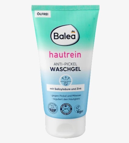 Sữa rửa mặt trị mụn Balea Hautrein Anti-Pickel Waschgel, 150 ml