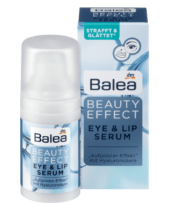 Balea Beauty Effect Eye & Lip Serum - huyết thanh chống lão hóa, làm căng da vùng mắt và môi, 15 ml