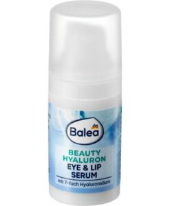 Balea Beauty Hyaluron Eye & Lip Serum - huyết thanh chống lão hóa, làm căng da vùng mắt và môi, 15 ml