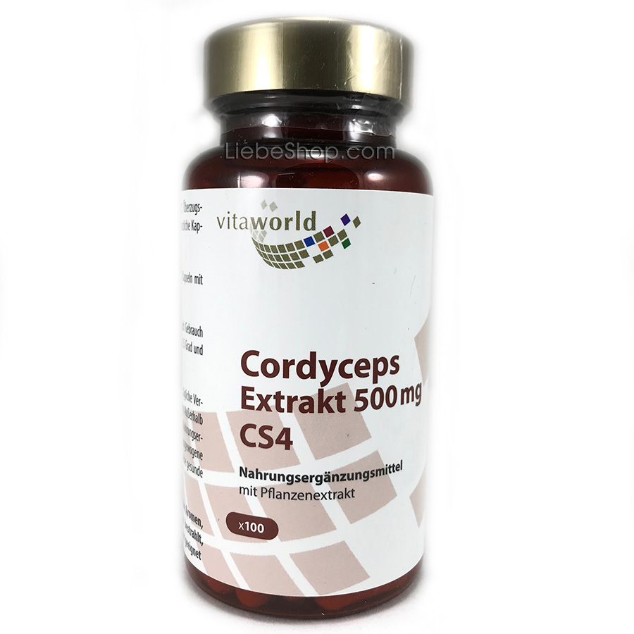Tinh chất Đông trùng hạ thảo CORDYCEPS Extrakt 500mg Vita World của Đức