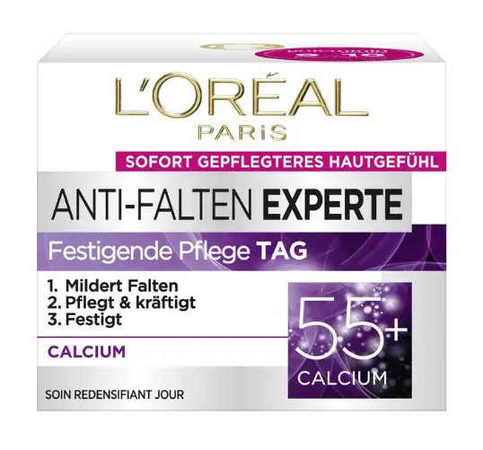 Kem dưỡng da Loreal Anti-Falten Experte 55+ giảm nếp nhăn tái tạo da ban ngày, 50ml
