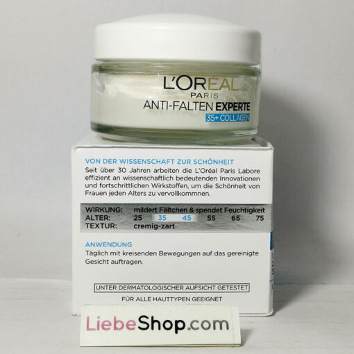 Kem dưỡng da L’Oréal Paris Anti-Falten Experte 35+ bổ sung collagen, 50ml