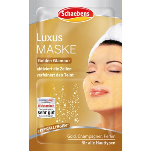 Mặt nạ Schaebens Luxus Maske tinh chất vàng, 2x5ml