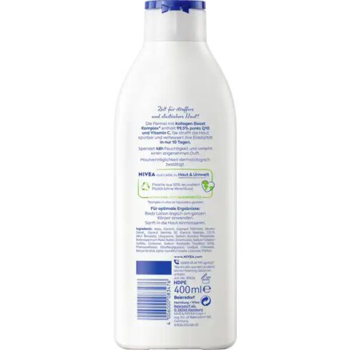 Sữa dưỡng thể NIVEA Q10 Body Lotion + Vitamin C cho da thường, 400ml