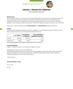 Viên uống Sanct Bernhard Calcium + Vitamin D3, 150 viên