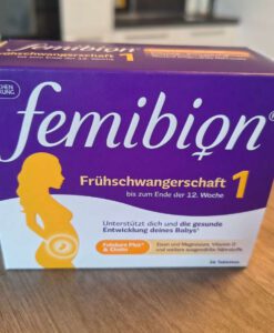 Vitamin bà bầu FEMIBION 1 Frühschwangerschaft - dùng từ khi mang thai đến tuần thứ 12, hộp dùng 8 tuần (56 viên)