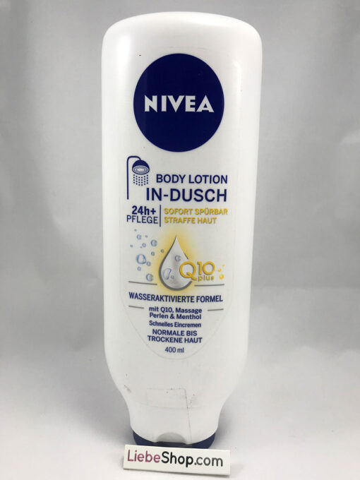 Kem xả dưỡng thể NIVEA In-Dusch Body Lotion Q10 cho da thường, 400ml