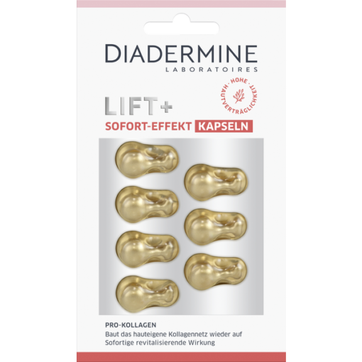 Viên nang dưỡng da Diadermine Lift+ Sofort Effekt Kapseln chống lão hóa, làm căng da, 7 viên